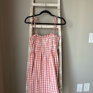 Pink Gingham Sundress
